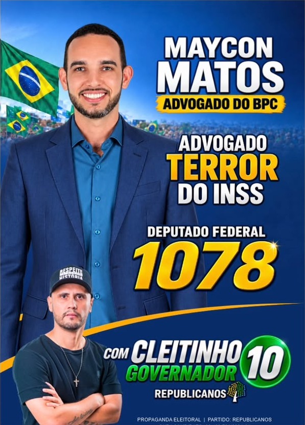 Maycon Matos Advogado Terror do INSS 1078 com Cleitinho Governador 10